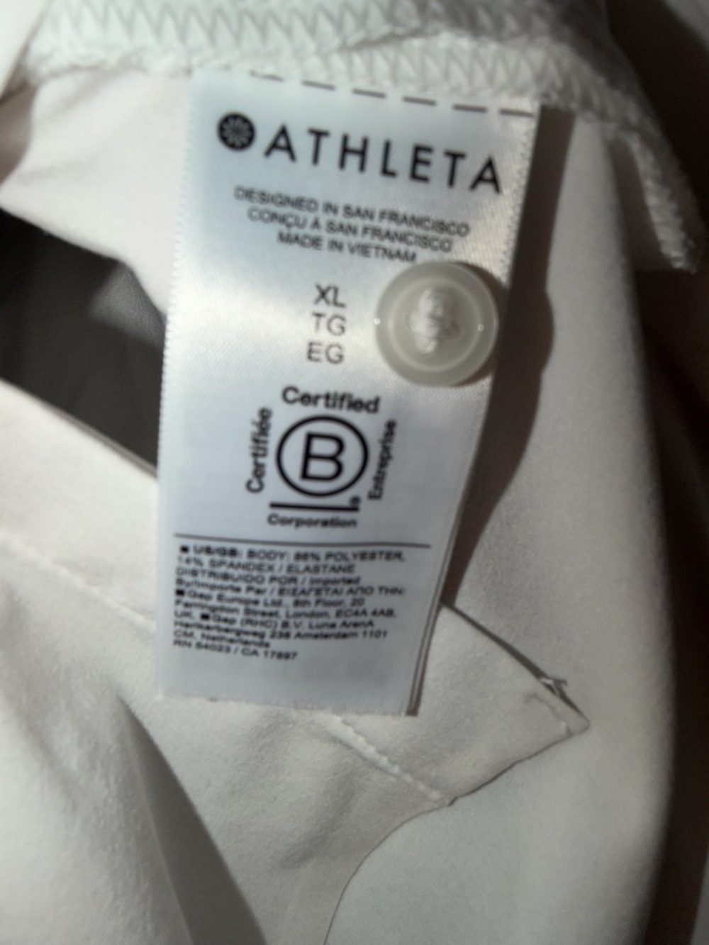 Athleta Women's White Long-Sleeve Button-Front Shirt XL - Picture 12 of 12